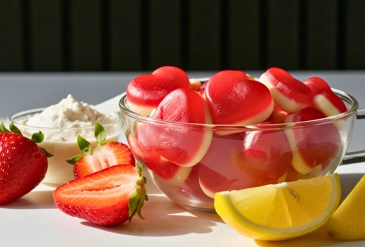 High-Protein Strawberry Lemon Gummies