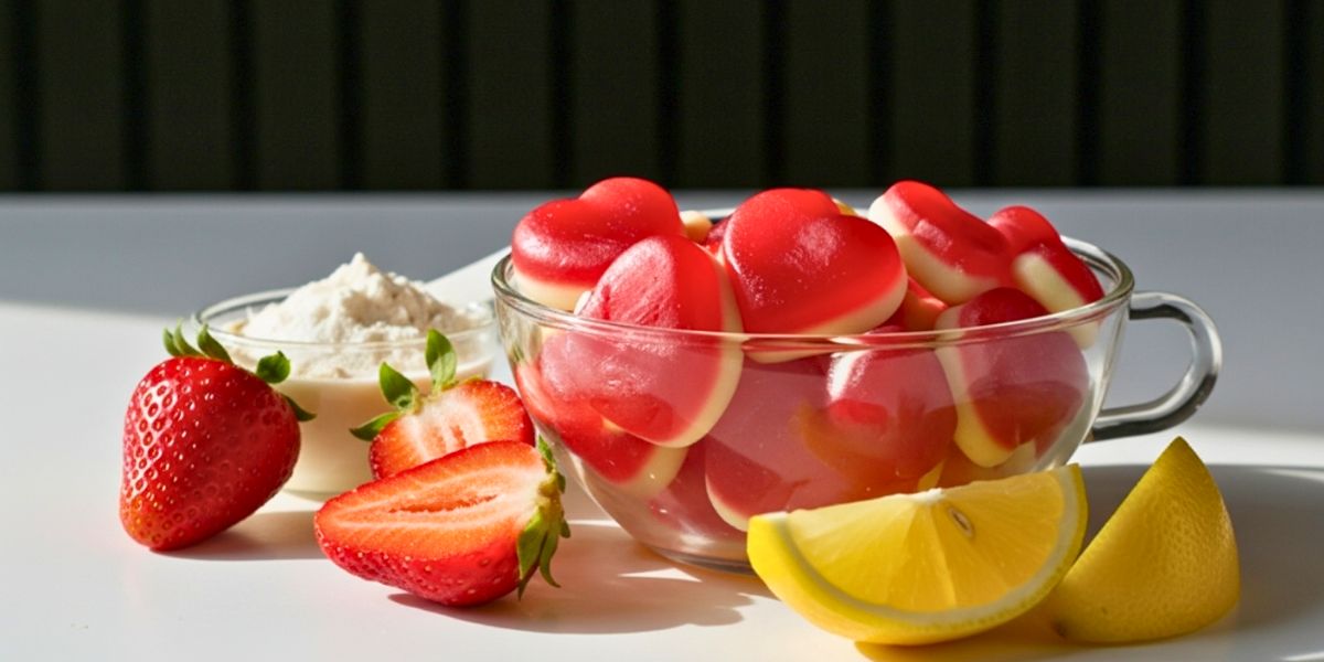 High-Protein Strawberry Lemon Gummies