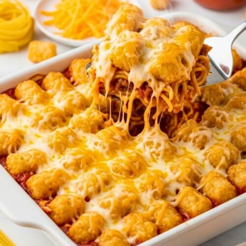 Tater Tot Spaghetti Casserole Recipe