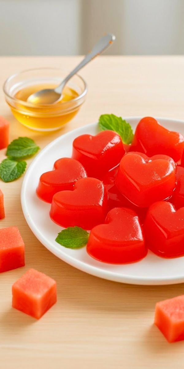 3-Ingredient Healthy Watermelon Gummies Recipe