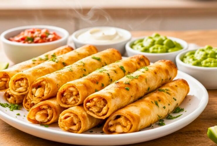 Baked Chicken Taquitos Recipe