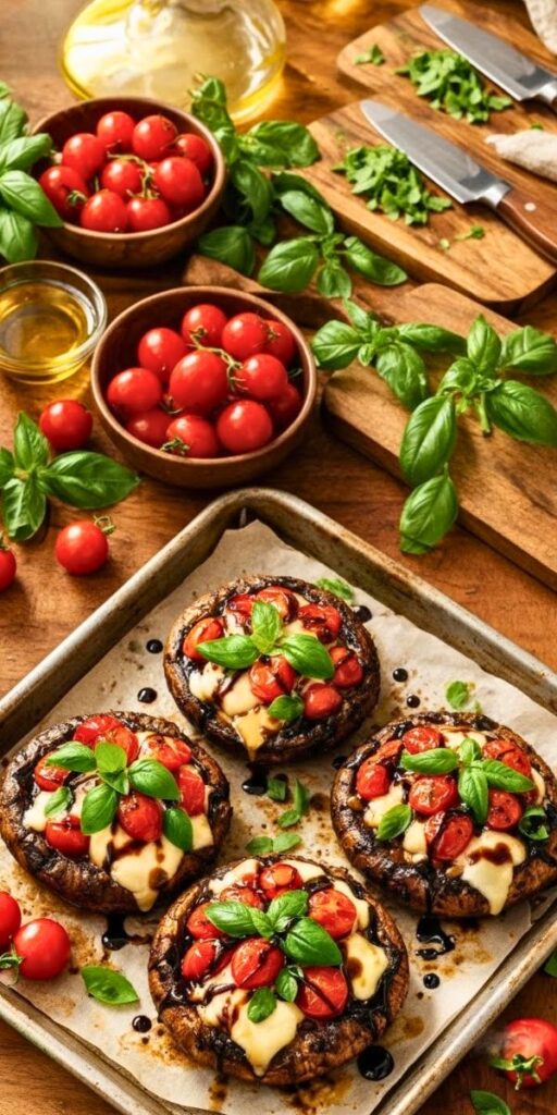 Caprese Stuffed Portobello Mushrooms Recipe