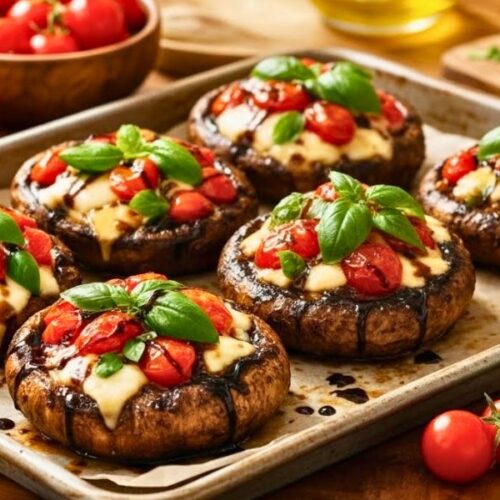 Caprese Stuffed Portobello Mushrooms Recipe