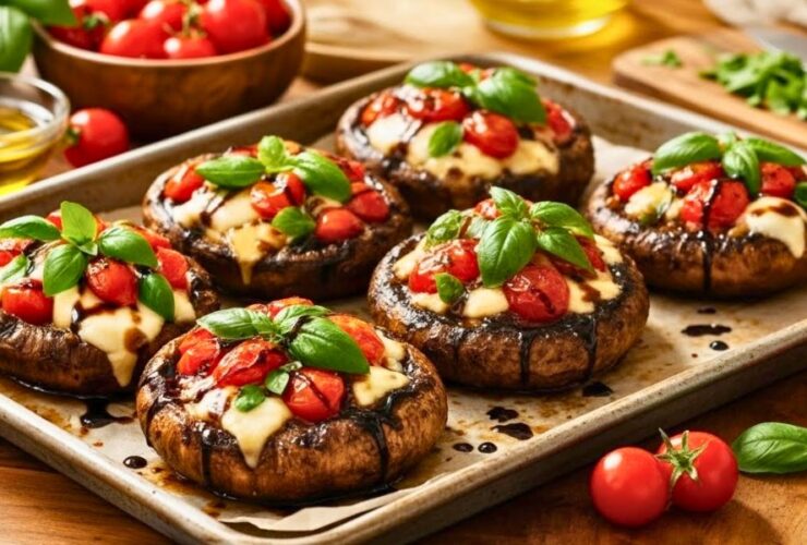 Caprese Stuffed Portobello Mushrooms Recipe