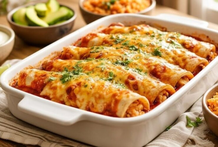 Cheesy Chicken Enchiladas Recipe