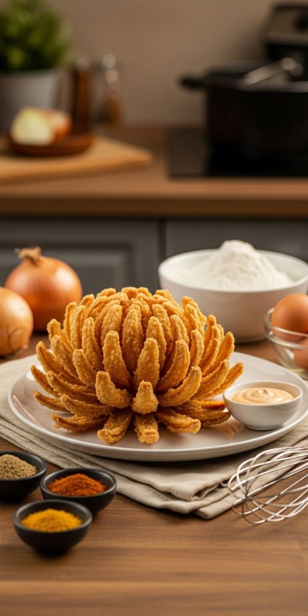 Deep Fried Onion Flower Recipe