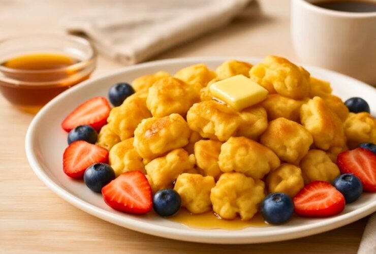 Fluffy Scrambled Pancake Bites Recipe