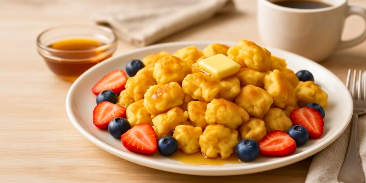 Fluffy Scrambled Pancake Bites Recipe