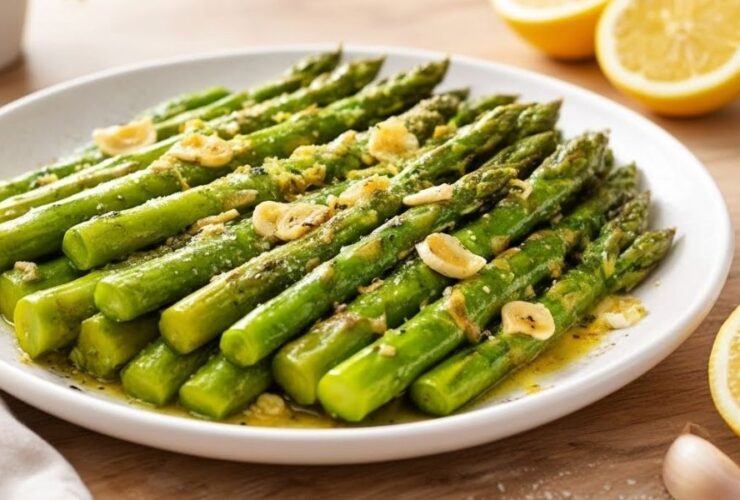 Garlic Lemon Asparagus Simple Side Recipe