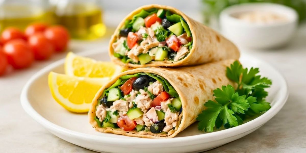 Greek Tuna Wrap Recipe