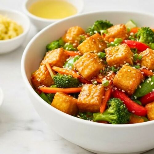 Sesame Ginger Tofu Stir Fry recipe