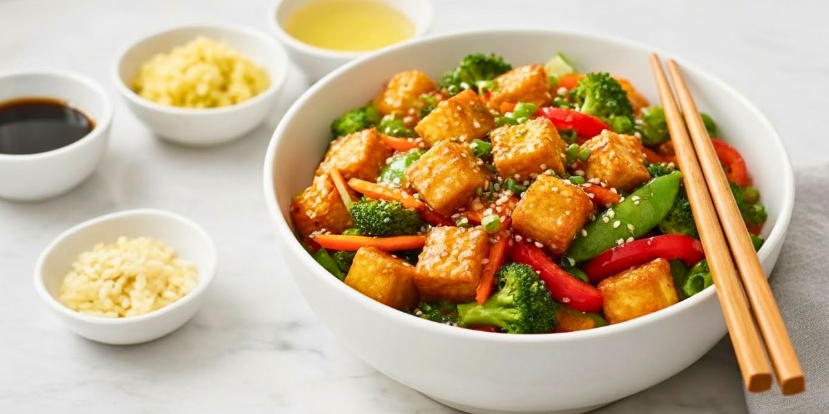 Sesame Ginger Tofu Stir Fry recipe