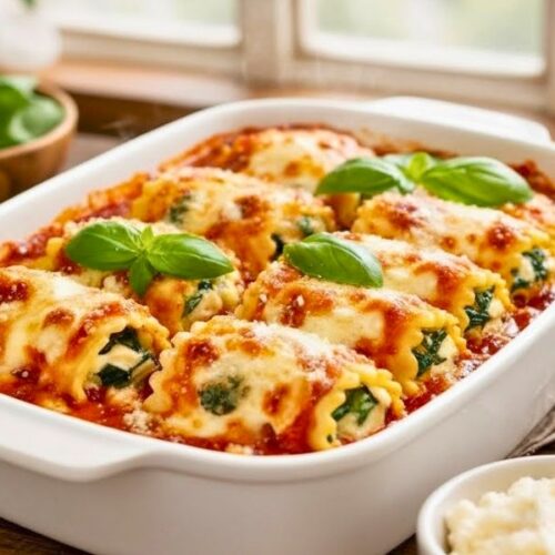 Spinach Ricotta Lasagna Roll Ups Recipe