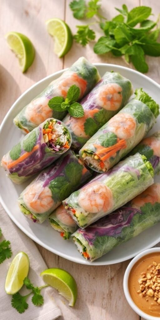 Summer Roll Fresh Spring Roll Peanut Sauce Recipe