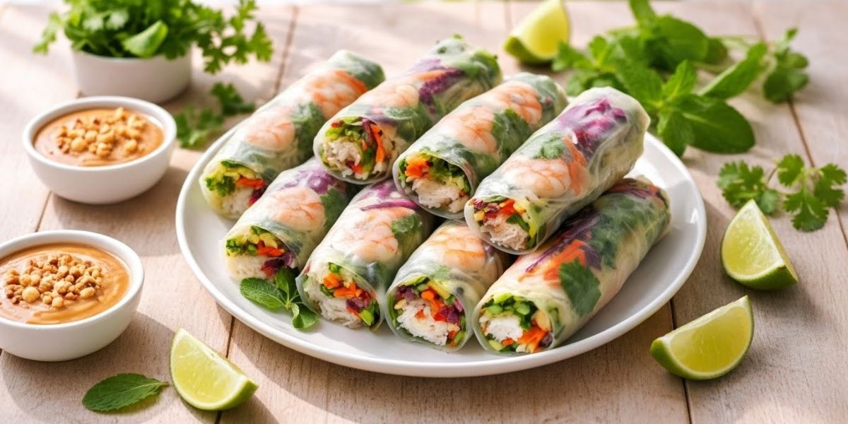 Summer Roll Fresh Spring Roll Peanut Sauce Recipe