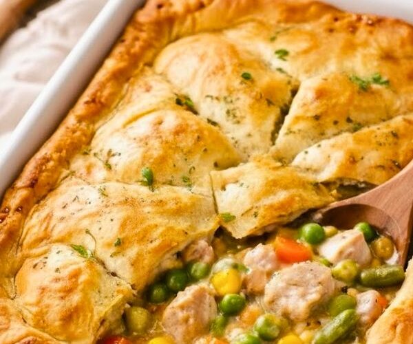 Veggie Loaded Chicken Pot Pie Recipe