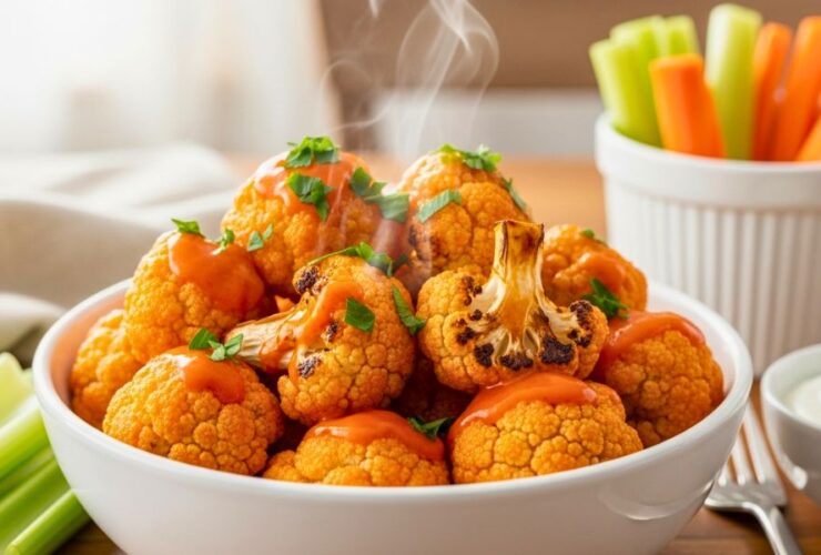 Amazing 15-Minute Buffalo Cauliflower Bites Recipe
