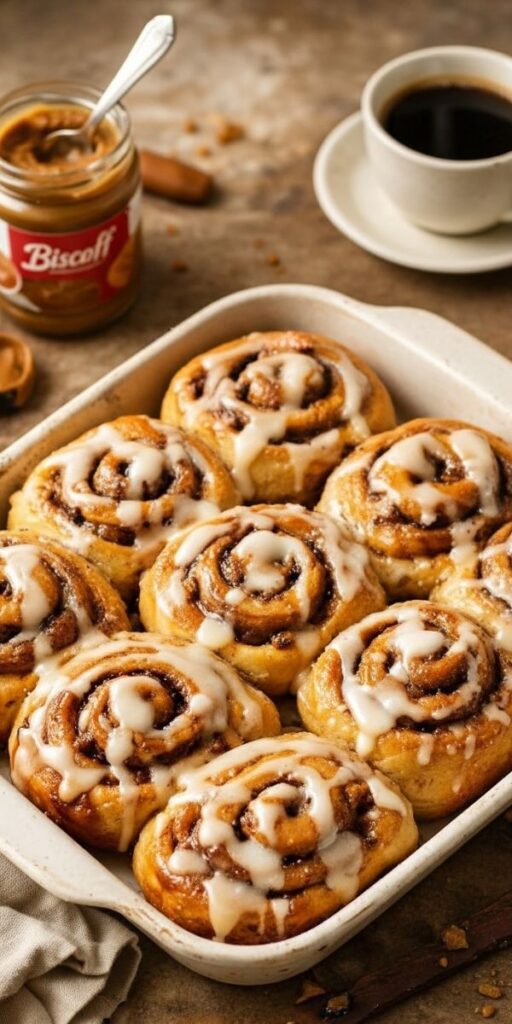 Biscoff Cookie Butter Cinnamon Rolls Recipe