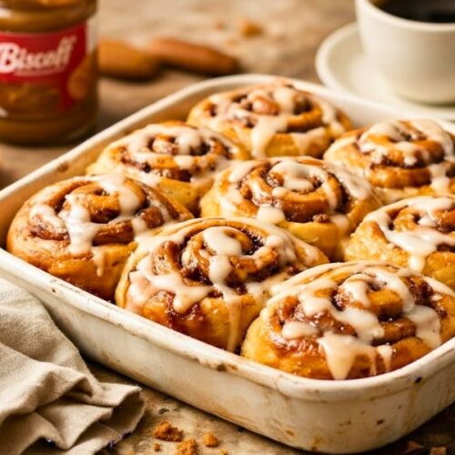 Biscoff Cookie Butter Cinnamon Rolls Recipe
