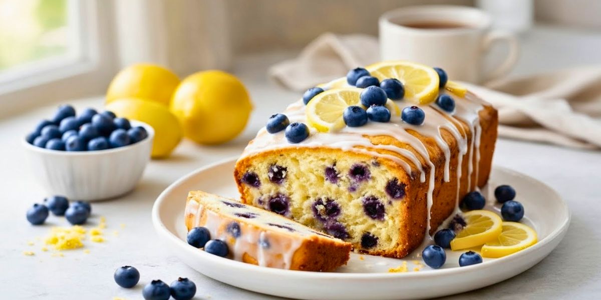 Blueberry Lemon Loaf Cake Recipe