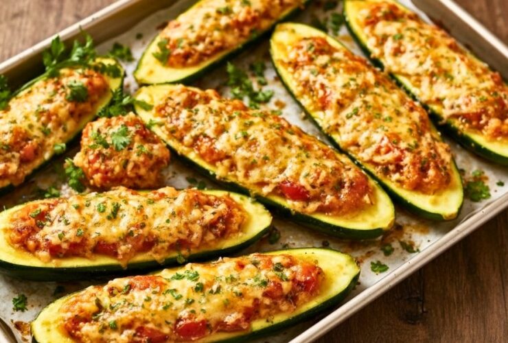 Cheesy Zucchini Boats Recipe