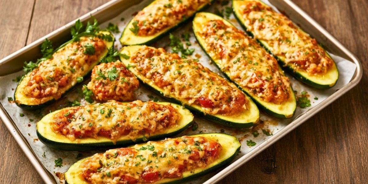 Cheesy Zucchini Boats Recipe