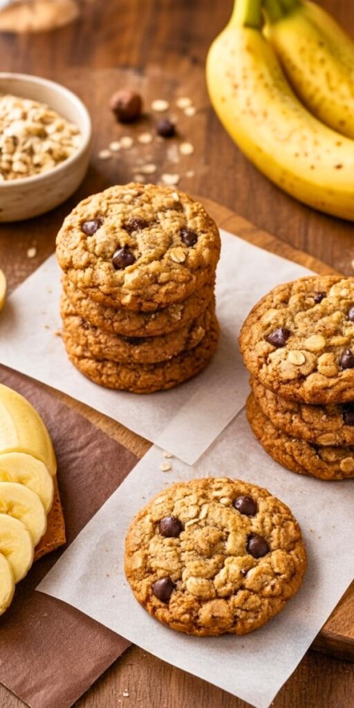 Chewy Banana Oatmeal Cookies Recipe