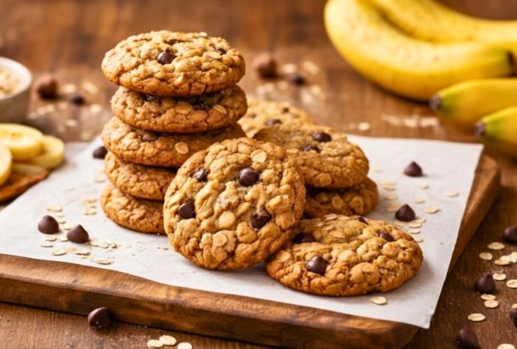 Chewy Banana Oatmeal Cookies Recipe