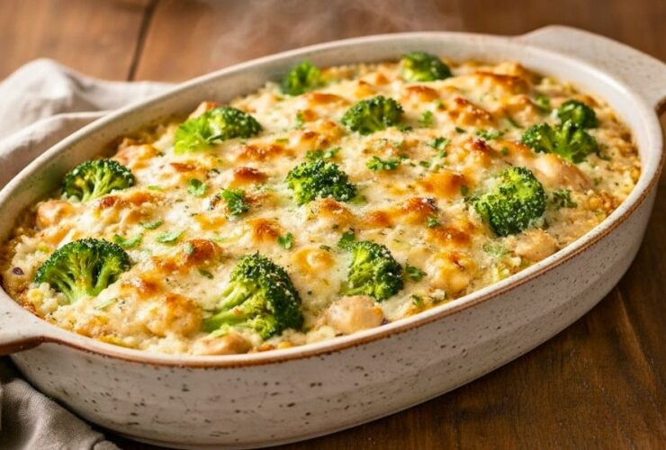Chicken Alfredo Rice Casserole Recipe