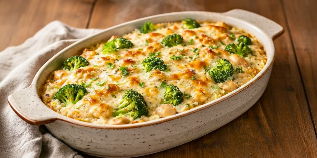 Chicken Alfredo Rice Casserole Recipe