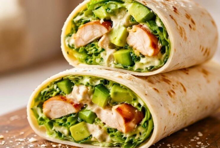 Chicken Avocado Caesar Wrap Recipe