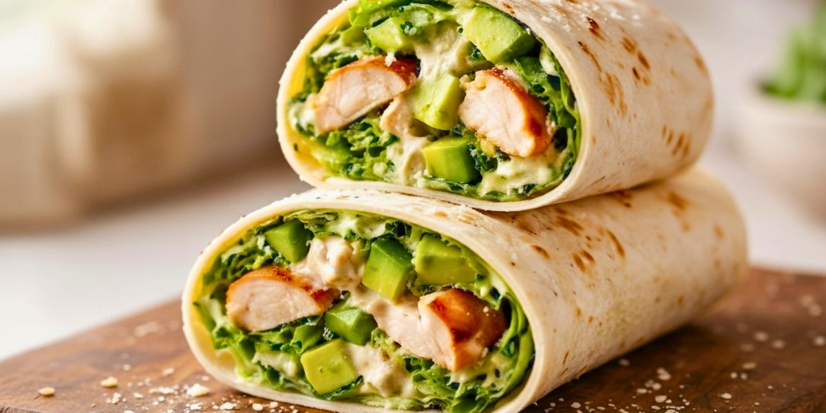 Chicken Avocado Caesar Wrap Recipe