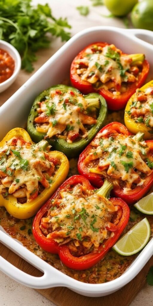 Chicken Fajita Stuffed Bell Peppers Recipe