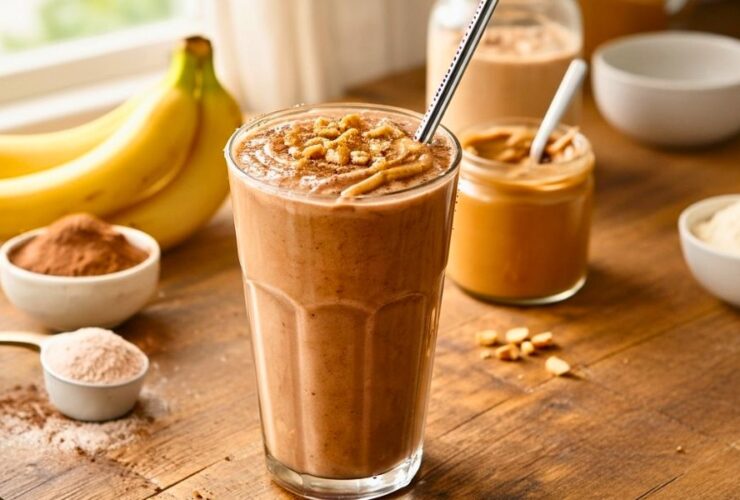Chocolate Peanut Butter Smoothie Protein Recipe