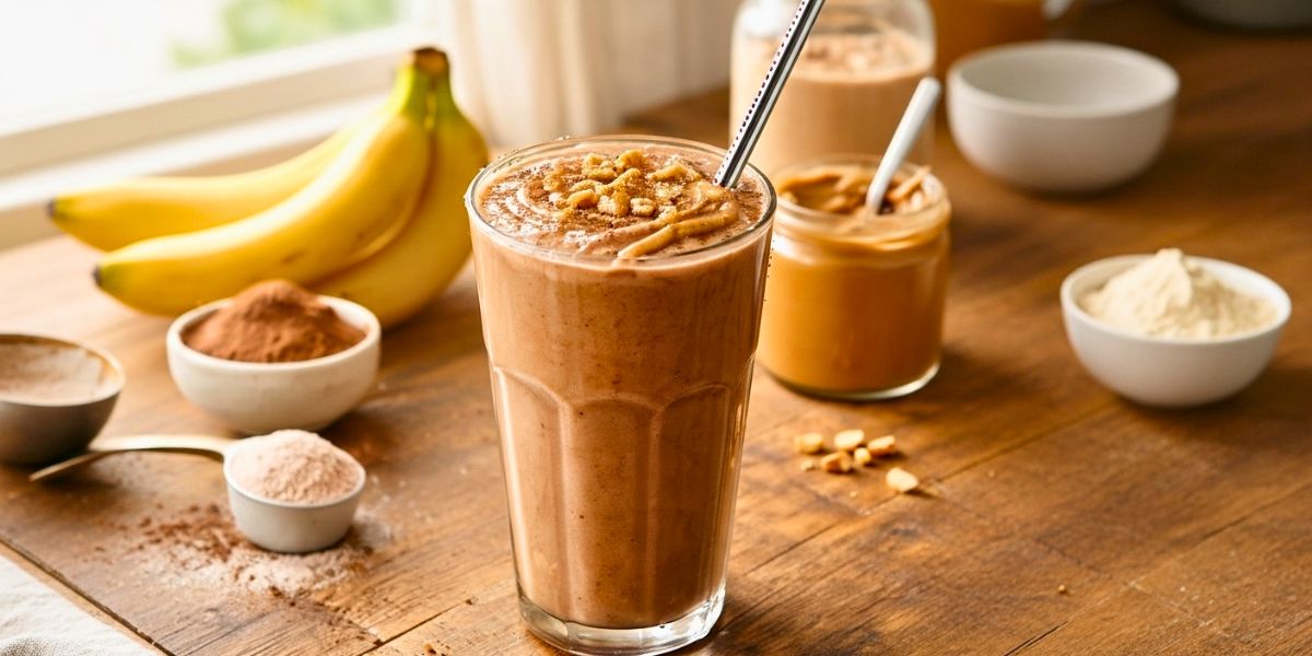 Chocolate Peanut Butter Smoothie Protein Recipe