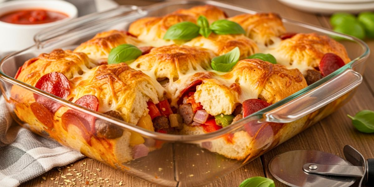 Chopped Biscuit Pizza Casserole Recipe