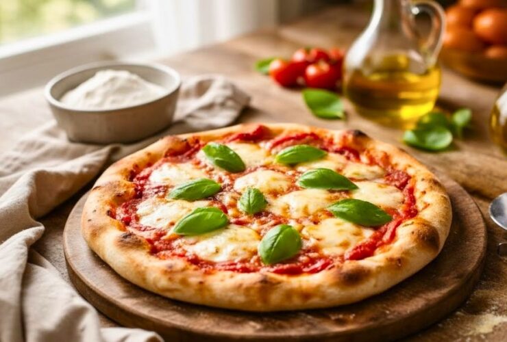 Classic Margherita Pizza Homemade Dough Recipe