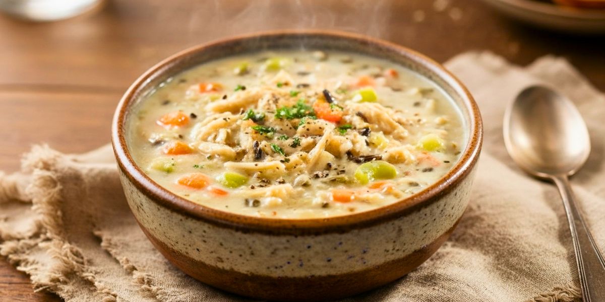 Creamy Chicken And Wild Rice Soup Slow Cooker