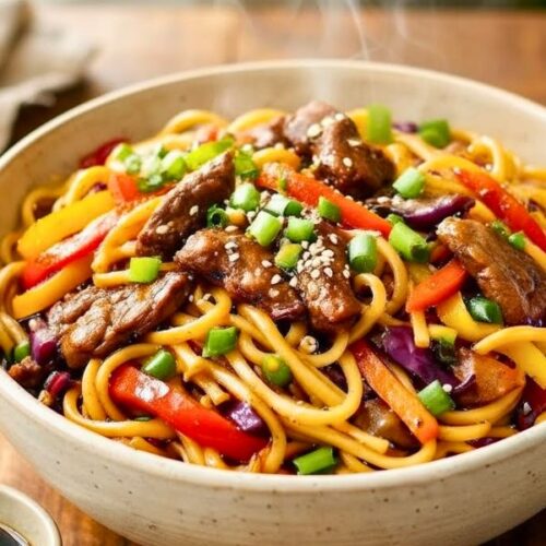 Easy Beef Lo Mein Stir Fry Recipe