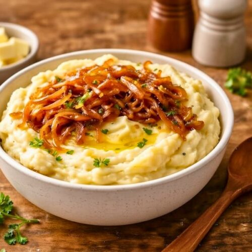 Easy Caramelized Onion Mashed Potatoes Recipe