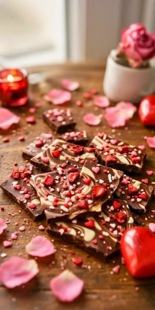 Easy Valentines Day Chocolate Bark Recipe