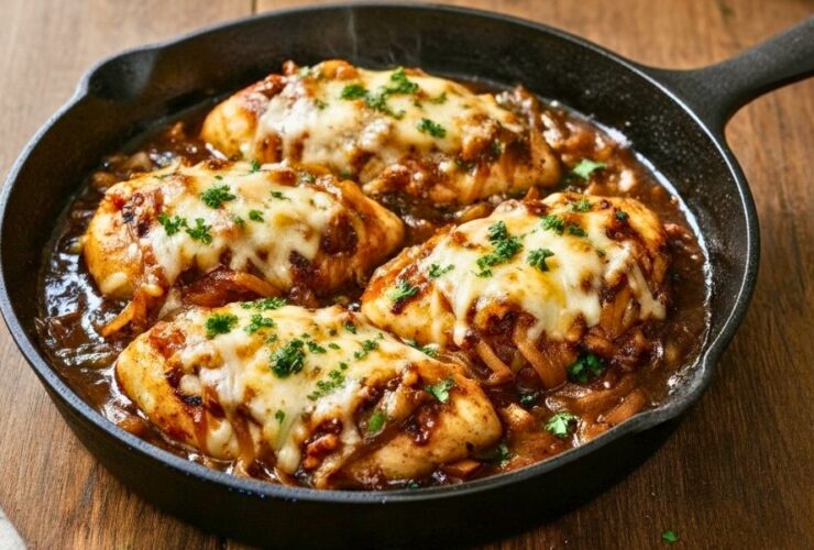 French Onion Chicken Skillet Recipe