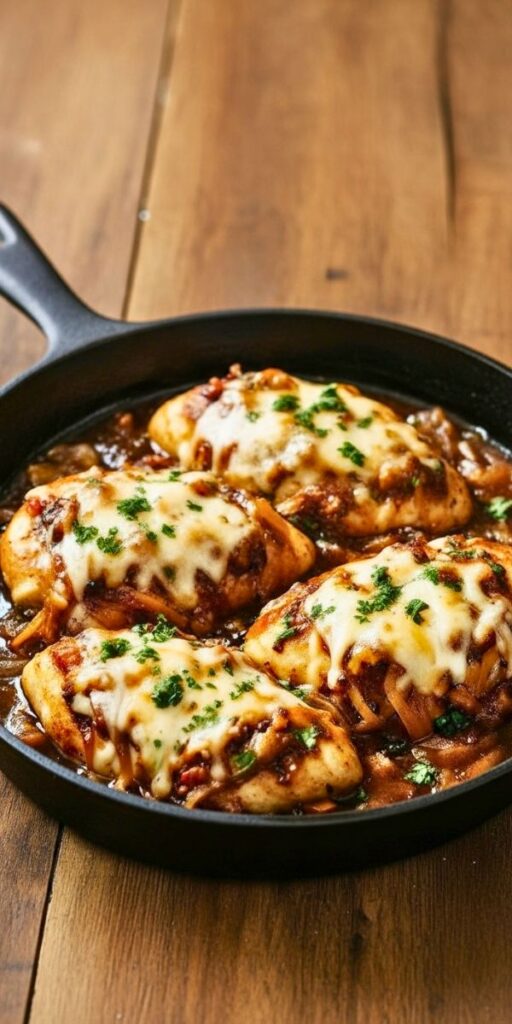 French Onion Chicken Skillet Recipe