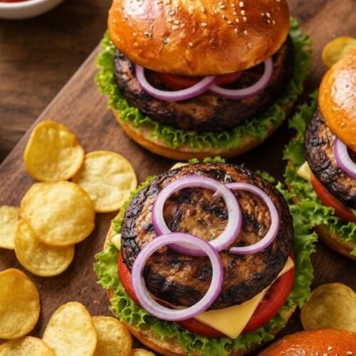 Grilled Portobello Mushroom Burgers Recipe