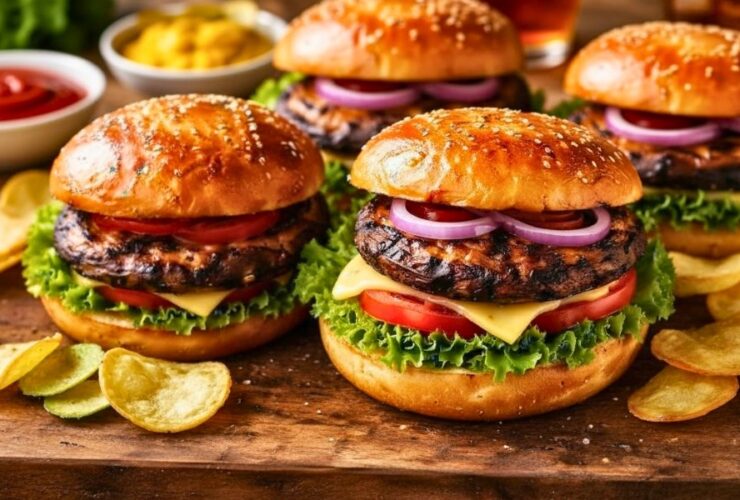 Grilled Portobello Mushroom Burgers Recipe