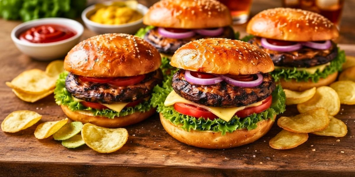 Grilled Portobello Mushroom Burgers Recipe