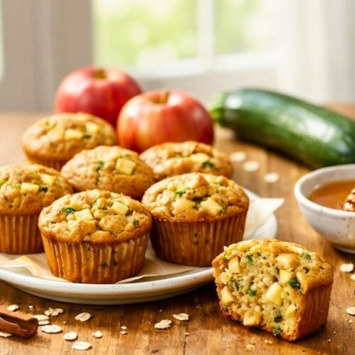 Healthy Apple Zucchini Muffins Recipe