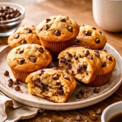 Homemade Chocolate Chip Muffins Recipe