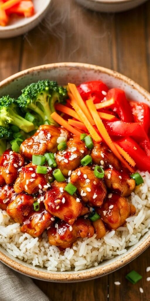 Hot Honey Chicken Bowl Recipe