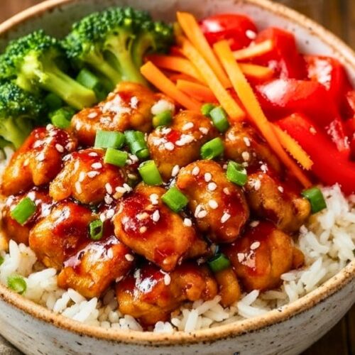 Hot Honey Chicken Bowl Recipe